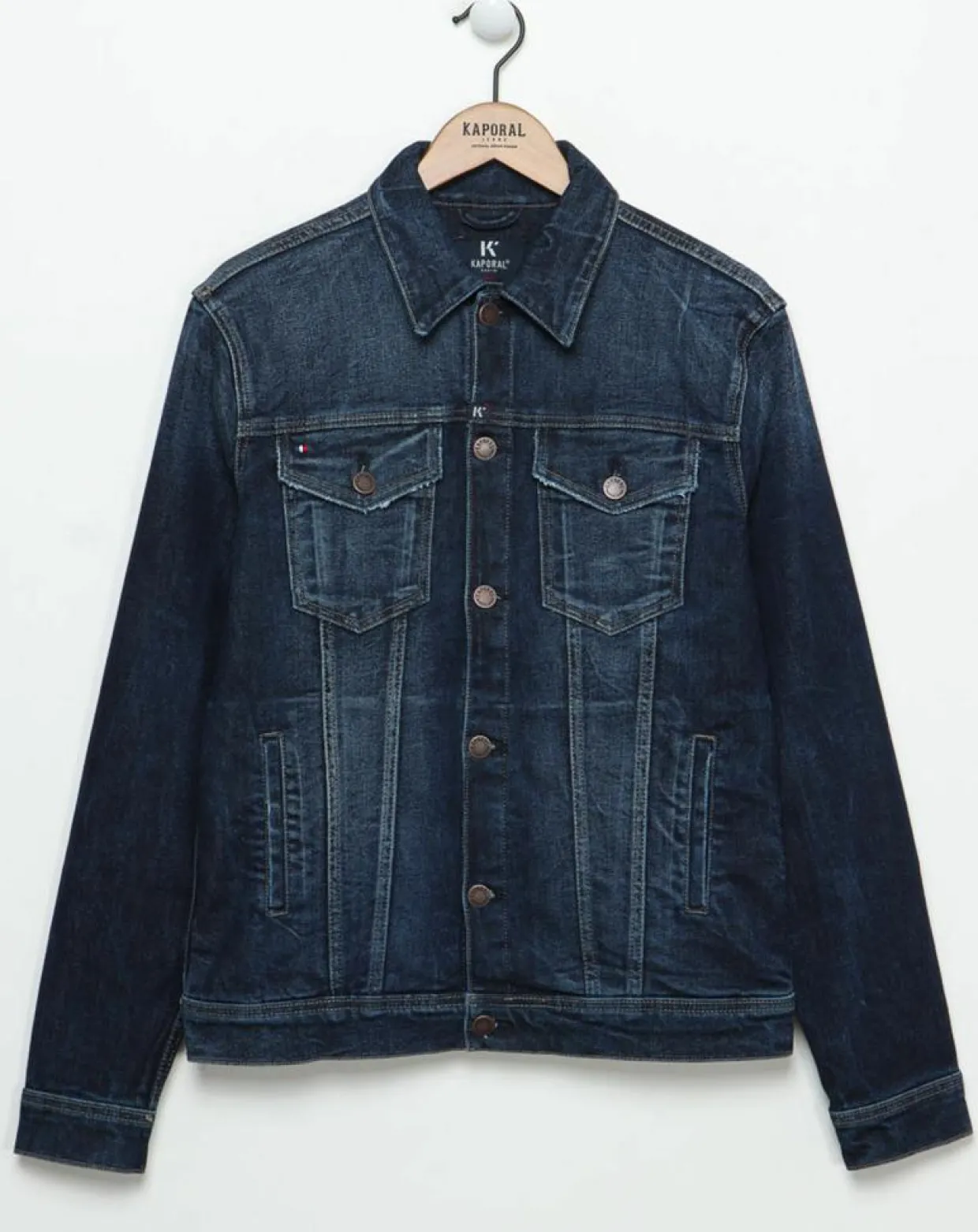 Veste en jean Krosse bleu foncé-Kaporal 5 Discount