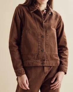 Veste en jean Up marron-Chloé Stora Best
