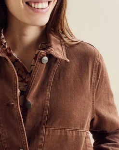 Veste en jean Up marron-Chloé Stora Best