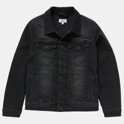 Veste en jeans droite noire-Pepe Jeans Discount