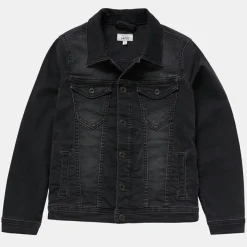 Veste en jeans droite noire-Pepe Jeans Discount