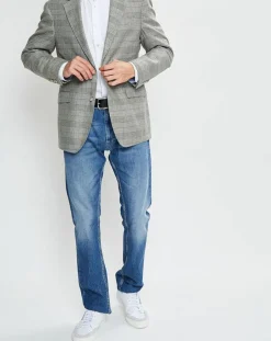 Homme Hackett London Vestes, Blousons^Veste en Laine & Cachemire mélangés Prince de Galles kaki/beige