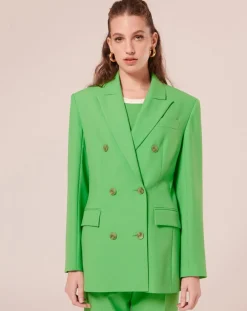 Veste en Laine froide mélangée verte-Tara Jarmon Best