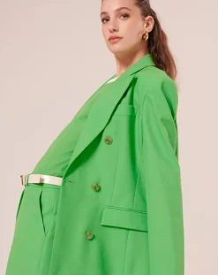 Veste en Laine froide mélangée verte-Tara Jarmon Best