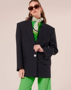 Veste en Laine froide mélangée nocturne-Tara Jarmon Outlet