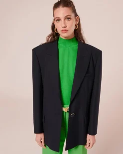 Veste en Laine froide mélangée nocturne-Tara Jarmon Outlet
