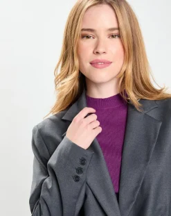 Veste en Laine mélangée Flannelle Sven 3 gris foncé-Galeries Lafayette Hot