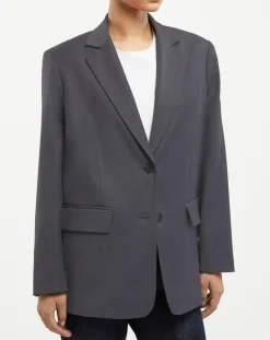 Veste en Laine mélangée Flannelle Sven 3 gris foncé-Galeries Lafayette Hot