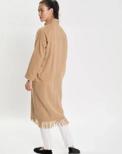 Femme Le Chat Lingerie, Nuit^Veste en Laine mélangée Foehn beige
