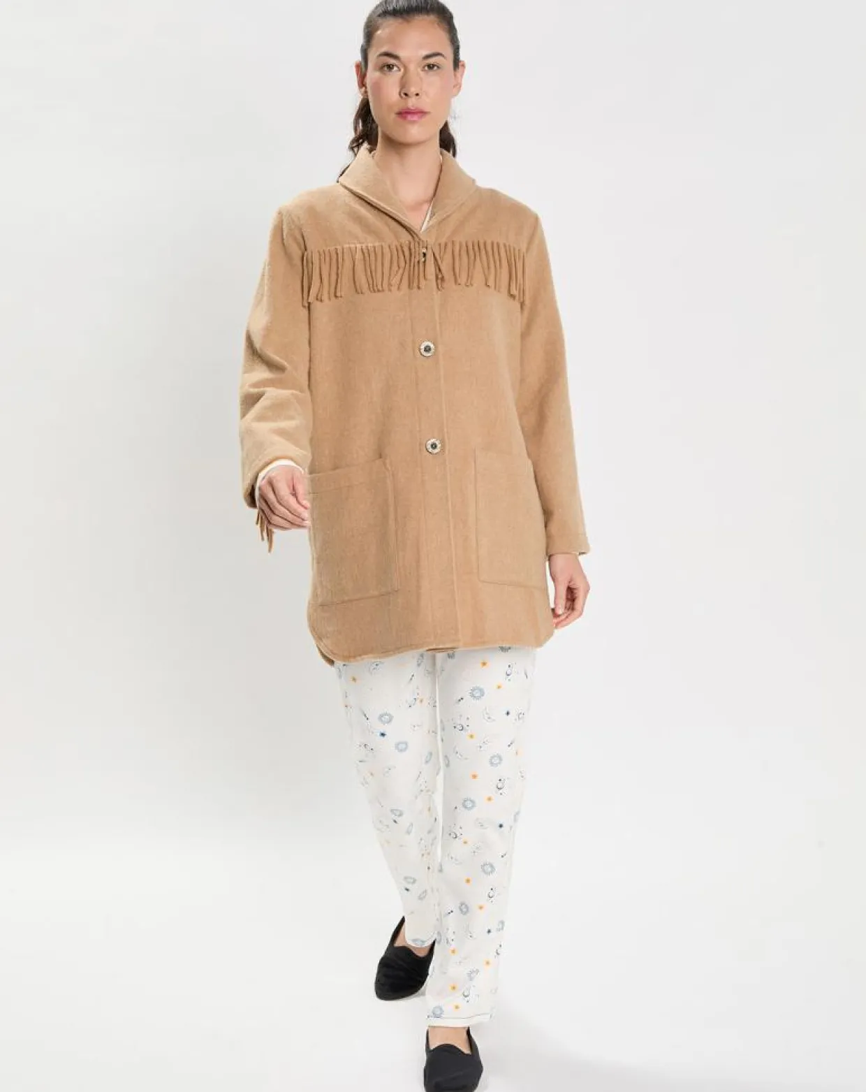 Veste en Laine mélangée Foehn beige-Le Chat