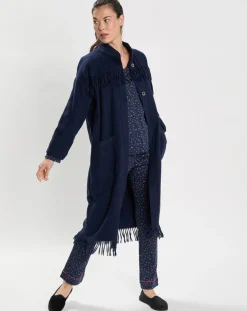 Veste en Laine mélangée Foehn bleu marine-Le Chat New
