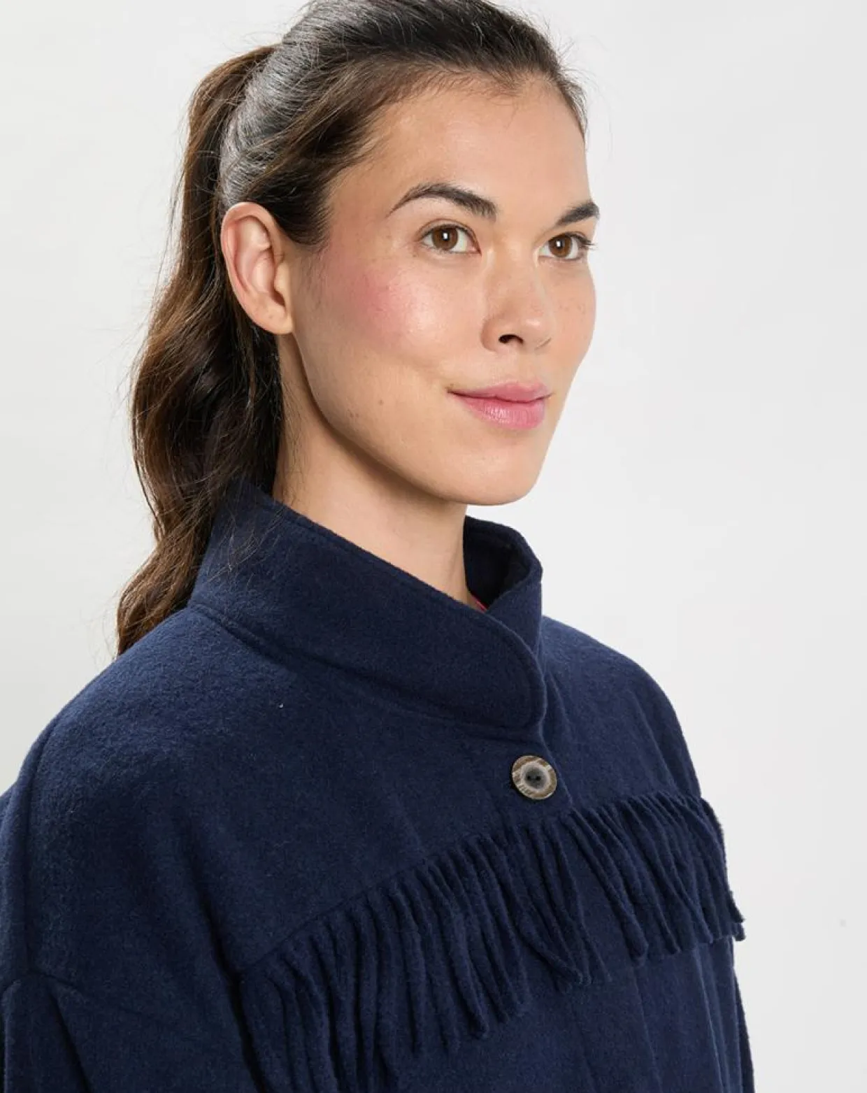 Veste en Laine mélangée Foehn bleu marine-Le Chat New