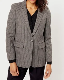 Femme See u Soon Vestes, Blousons^Veste en Laine mélangée Lilou grise