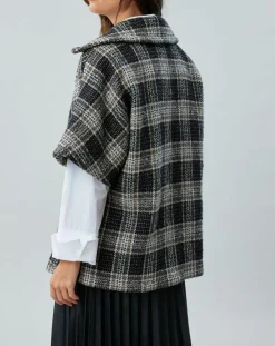 Femme Lauren Vidal Vestes, Blousons^Veste en Laine mélangée manches courtes Biba noire
