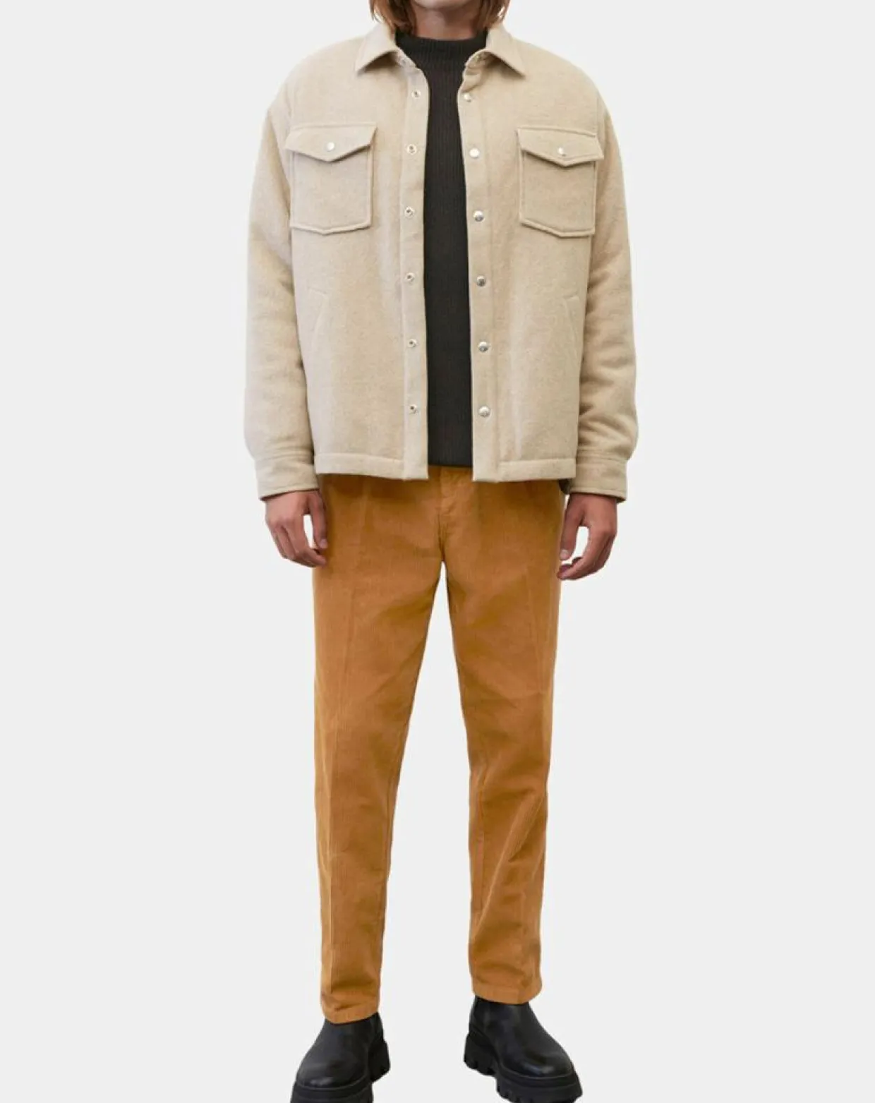 Veste en Laine mélangée Thermor beige-Marc O'Polo Clearance