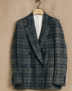 Femme Chloé Stora Vestes, Blousons^Veste en Laine mélangée Ulla à carreaux grise
