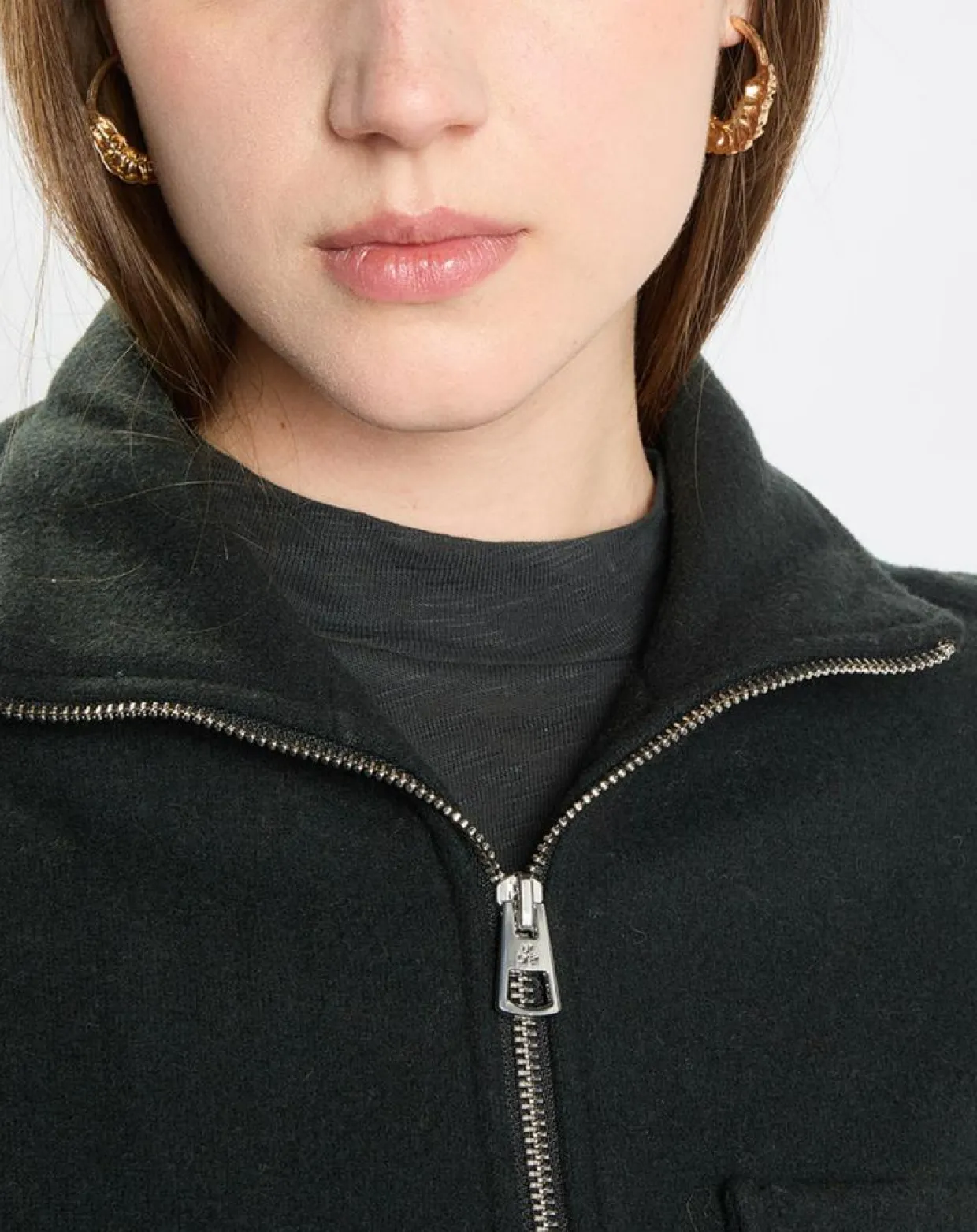 Femme Marc O'Polo Vestes, Blousons^Veste en Laine mélangée vert foncé