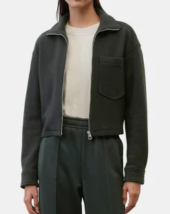 Femme Marc O'Polo Vestes, Blousons^Veste en Laine mélangée vert foncé