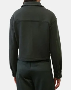 Femme Marc O'Polo Vestes, Blousons^Veste en Laine mélangée vert foncé