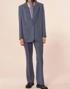 Femme Tara Jarmon Vestes, Blousons^Veste en Laine mélangée Viggo bleue
