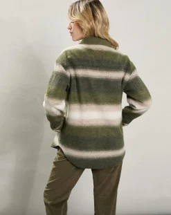 Veste en Laine mélangée Voltige beige/vert-Hartford Hot