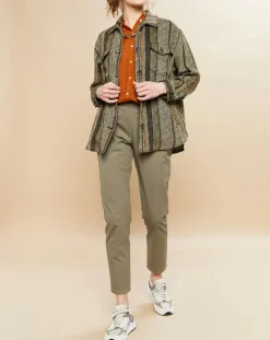 Femme Hartford Vestes, Blousons^Veste en Lin & Coton Voltige beige/noir