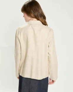 Veste en Lin mélangé Fauline beige-La Petite Etoile Discount