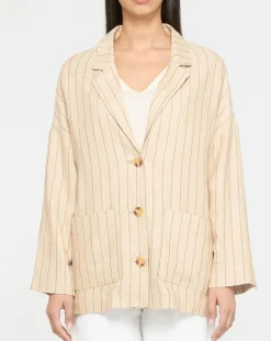 Veste en Lin mélangé Nara36 écrue-Yerse Best