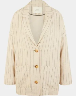 Veste en Lin mélangé Nara36 écrue-Yerse Best