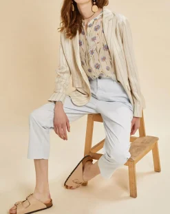 Femme Chloé Stora Vestes, Blousons^Veste en Lin mélangé Valerio écrue
