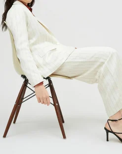 Femme Chloé Stora Vestes, Blousons^Veste en Lin mélangé Valerio écrue