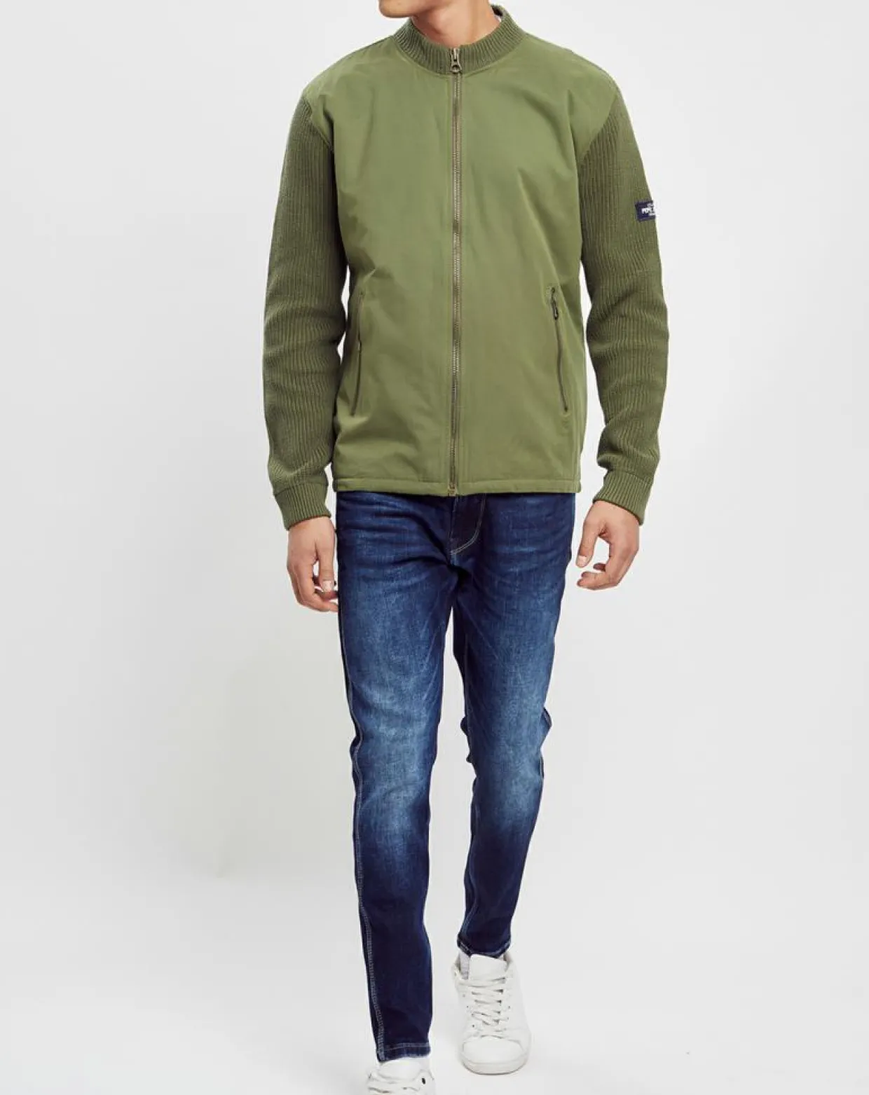 Veste en maille Liseret kaki-Pepe Jeans Online