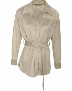 Veste en Suédine Lou sable-Lauren Vidal Outlet