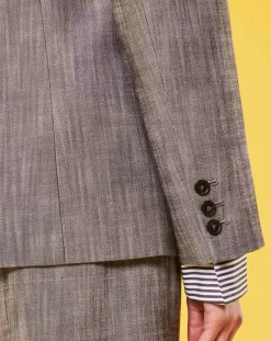 Veste en tissu flammé grise-Tara Jarmon Clearance