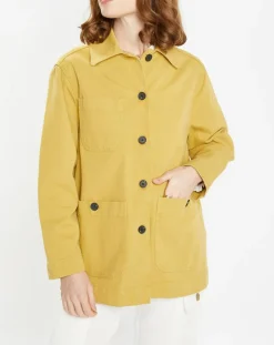 Veste en Twill Loom kaki clair-Galeries Lafayette Best