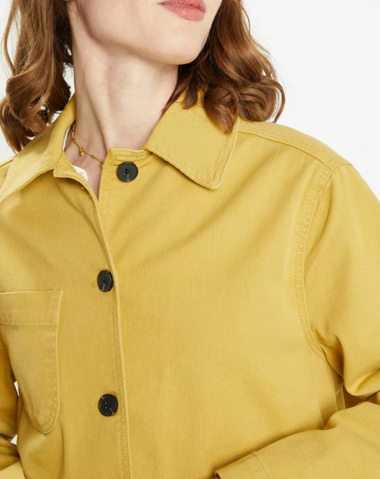 Veste en Twill Loom kaki clair-Galeries Lafayette Best