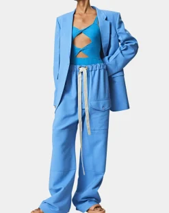 Femme Stella McCartney Vestes, Blousons^Veste en Twill Tailoring bleue