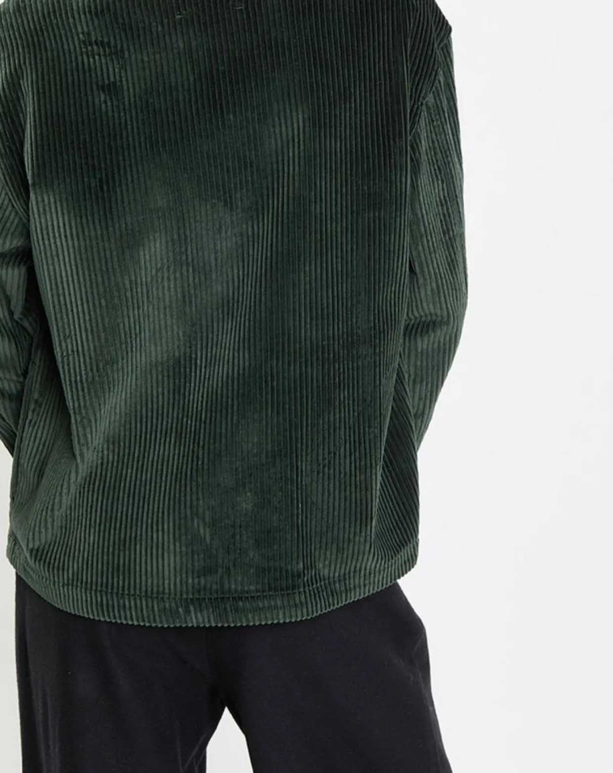 Veste en Velours côtelé 100% Coton Bio vert foncé-Marc O'Polo Discount