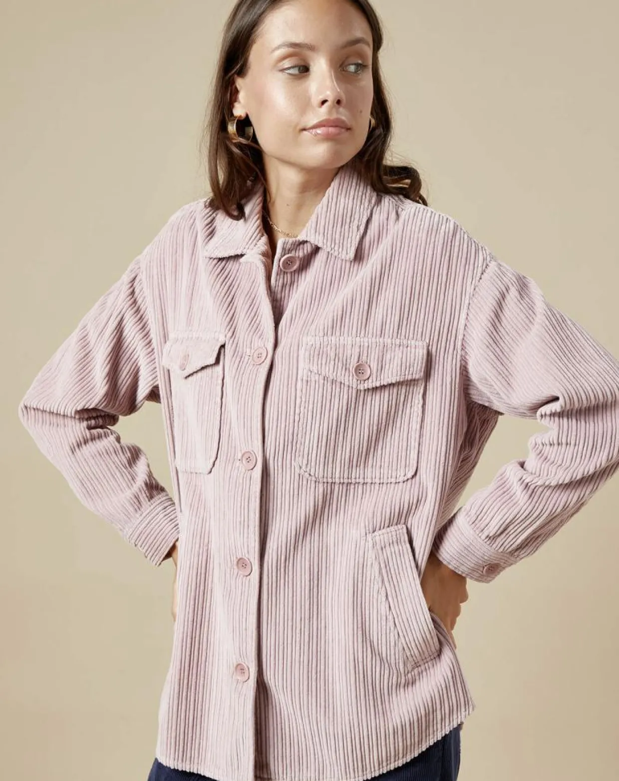 Femme Hartford Vestes, Blousons^Veste en Velours côtelé Vara rosewood