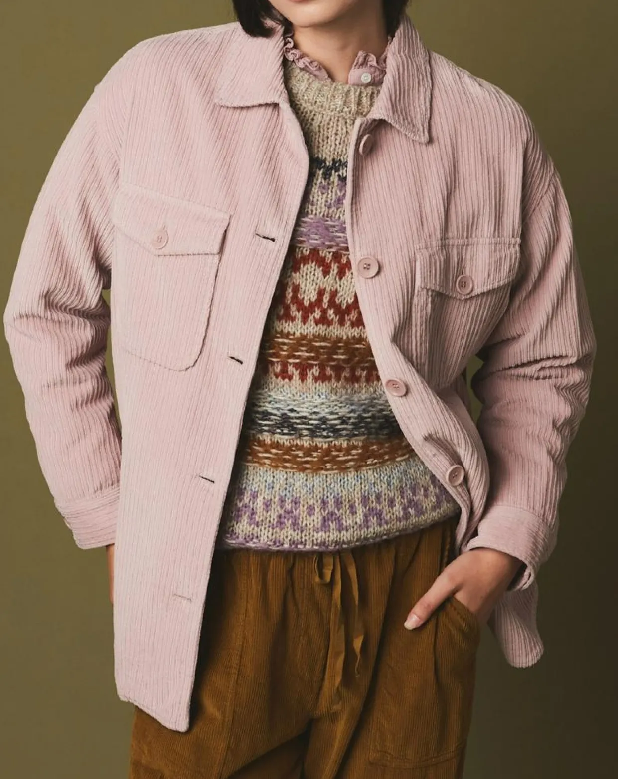 Femme Hartford Vestes, Blousons^Veste en Velours côtelé Vara rosewood