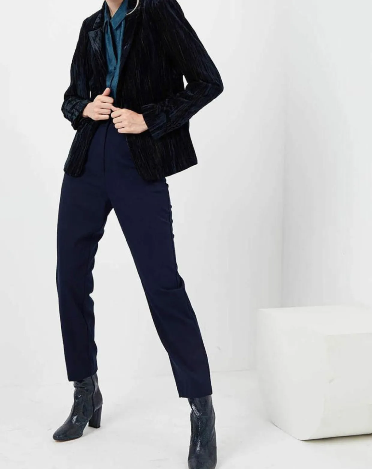 Femme See u Soon Vestes, Blousons^Veste en Velours Panais rayée noire