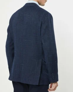 Veste Fenêtre à carreaux bleue-Hackett London Best