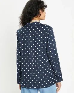 Femme Jodhpur Vestes, Blousons^Veste fluide bloom bleue/blanc