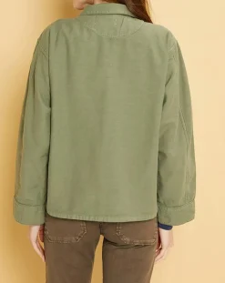 Femme Acquaverde Vestes, Blousons^Veste Gabardine Ashley kaki clair