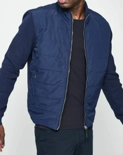 Homme Hackett London Vestes, Blousons^Veste Hybrid bimatière bleu marine
