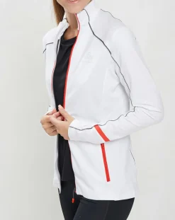 Veste intermédiaire technique Allalin blanc/noir/orange-Odlo Outlet