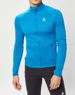Veste intermédiaire technique Proita bleue-Odlo Online