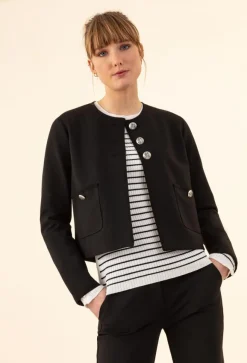 Veste Joe noir-Bleu Blanc Rouge New