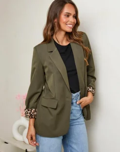Veste Justine kaki-L'Armoire de Suzette Clearance
