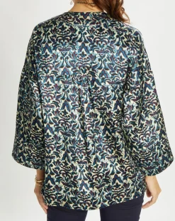 Femme Lauren Vidal Vestes, Blousons^Veste Lou imprimée bleue